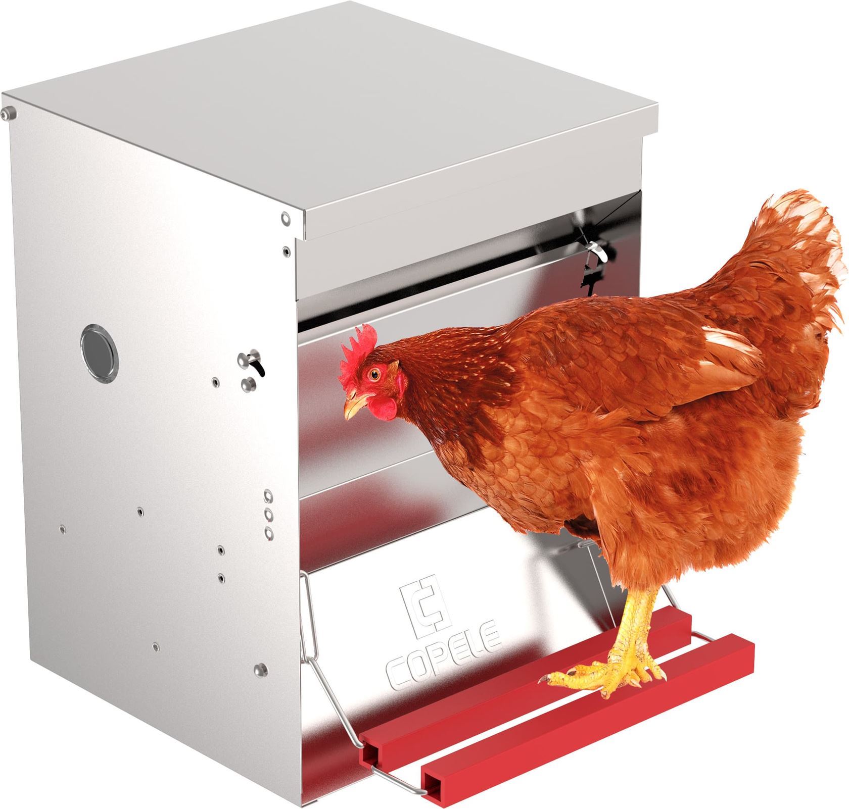 het is nutteloos Blanco telefoon Automatische trapbak voederbak voor kippen - 20kg - 30x30x55cm - Hermie.com  - Alles voor uw huis & tuin online!