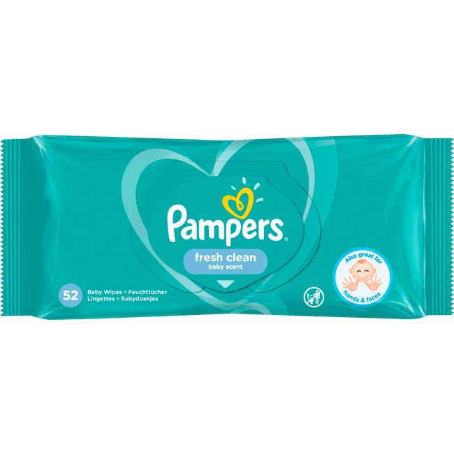 Pampers Fresh clean Billendoekjes - 52stuks - Hermie.com - Alles uw huis & tuin online!