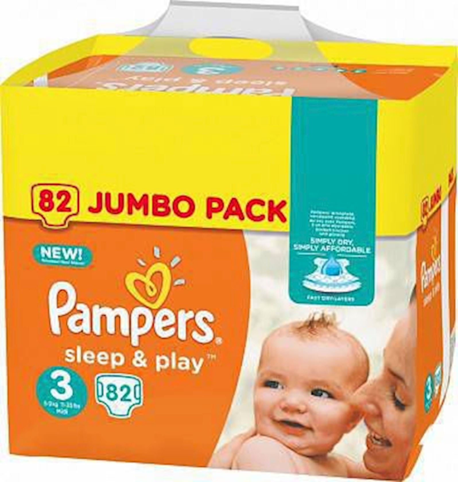 Pampers Sleep & Play luiers 82 stuks - maat 3 - Hermie.com - Alles voor