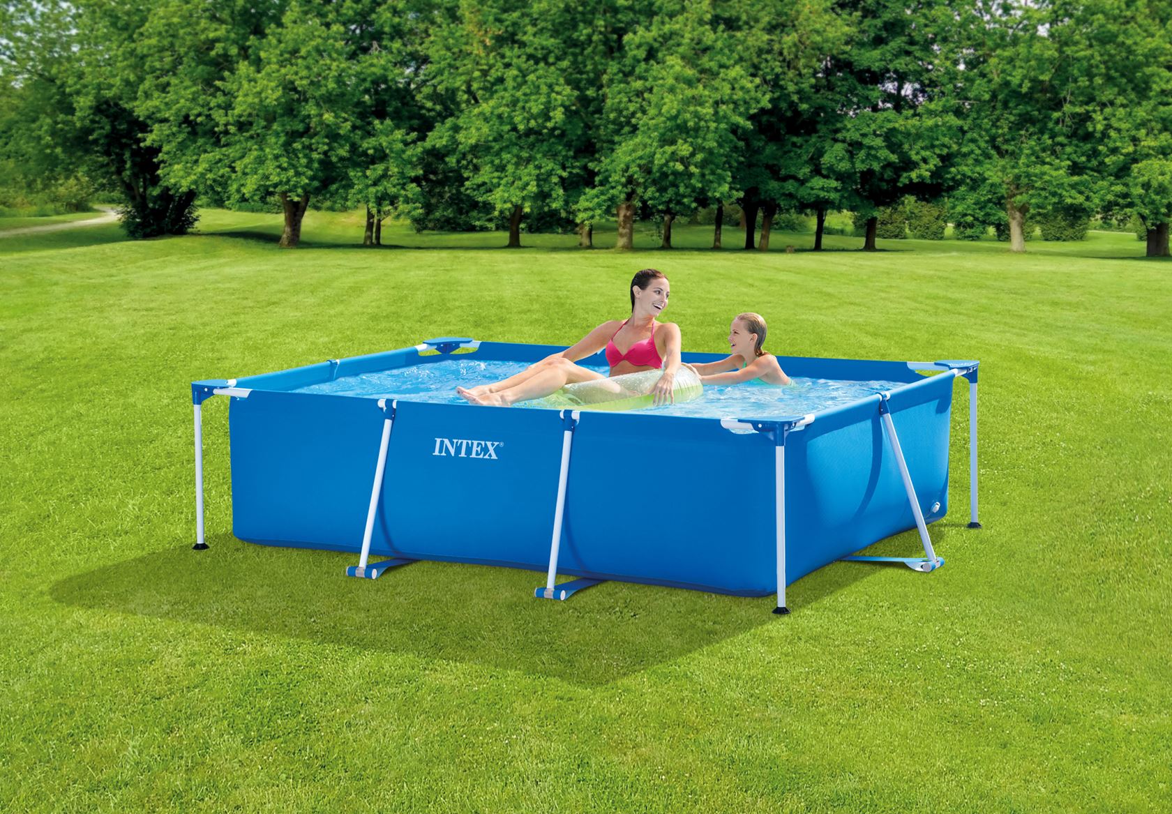 Rechthoekig Intex Frame Pool zwembad 220X150X60cm exclusief