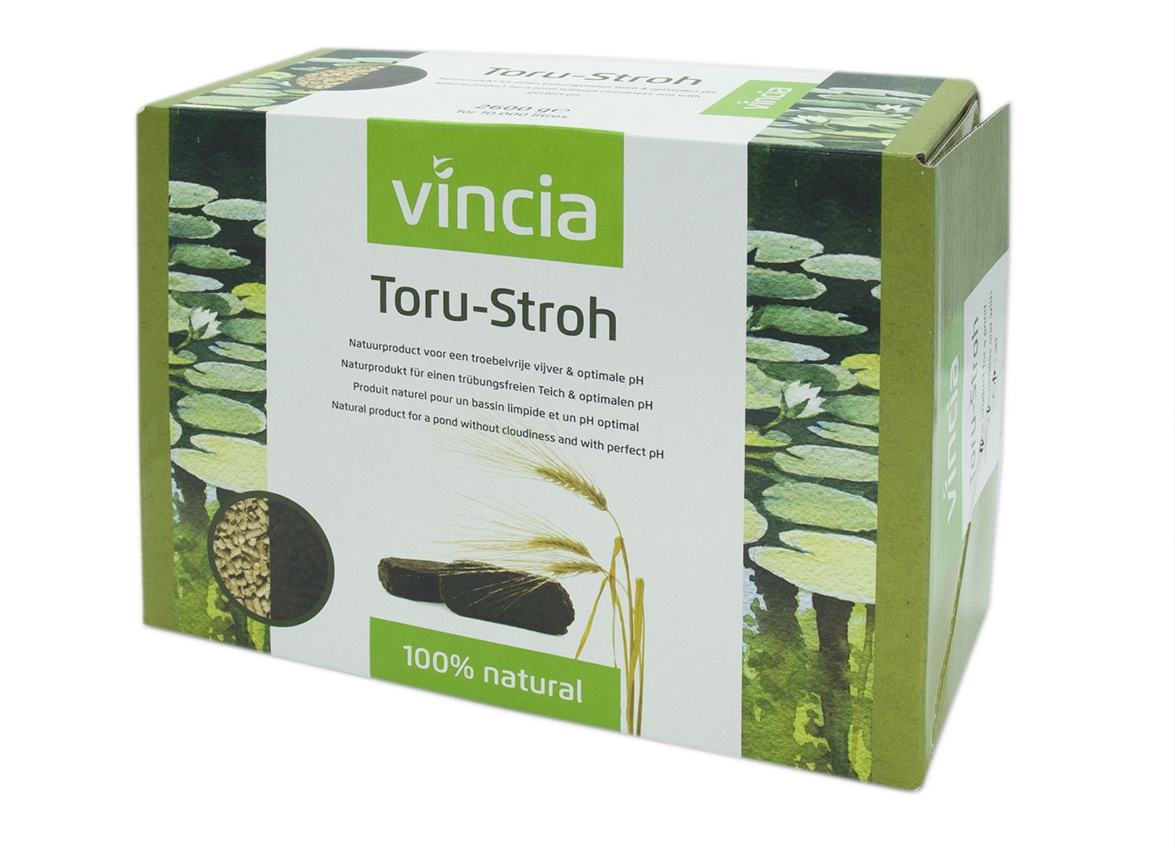 Vincia 2600 g - natuurproduct voor vijvers, gerstestro en Hermie.com - Alles voor huis & tuin online!
