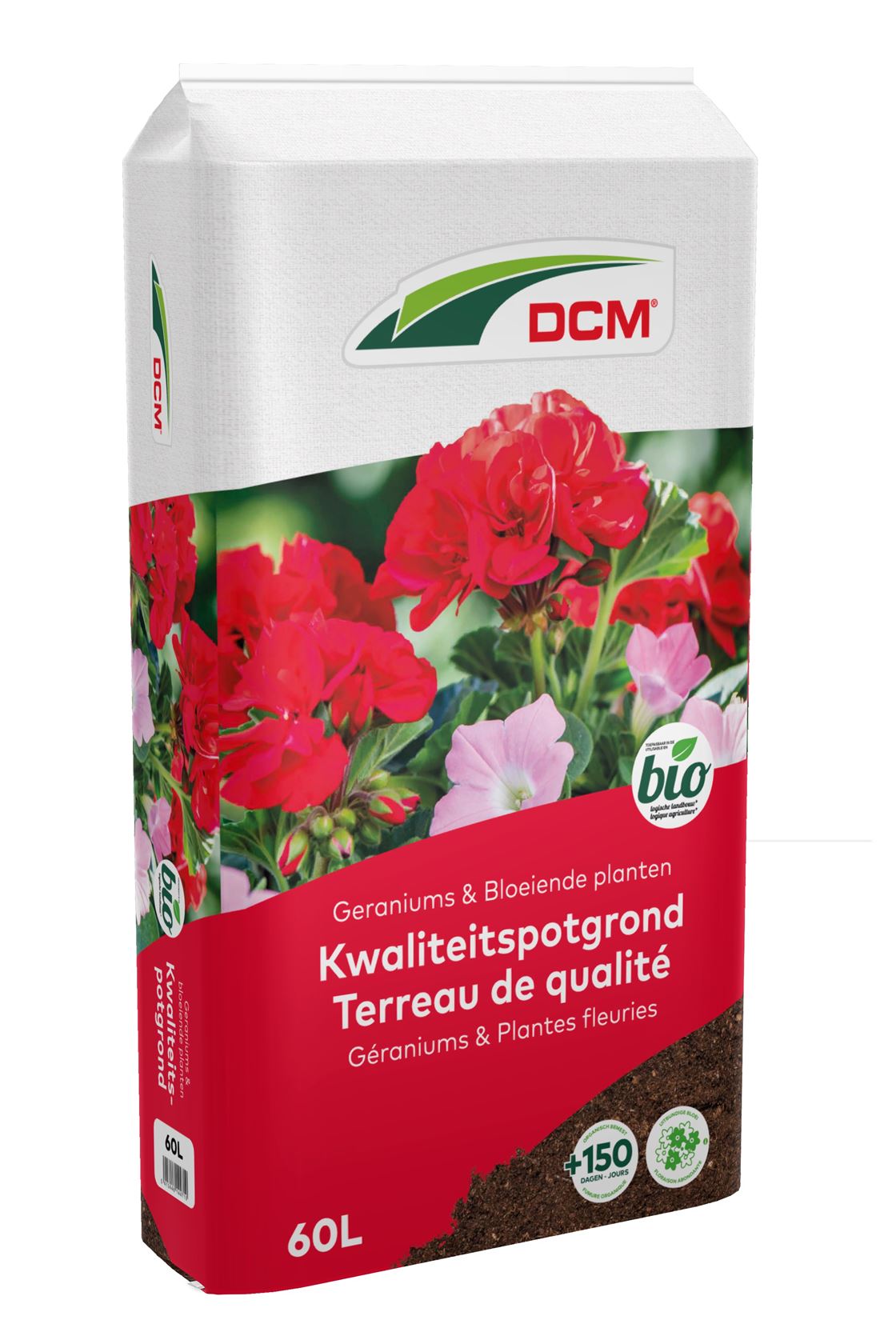 DCM Potgrond voor geraniums & Bloeiende Planten 60L