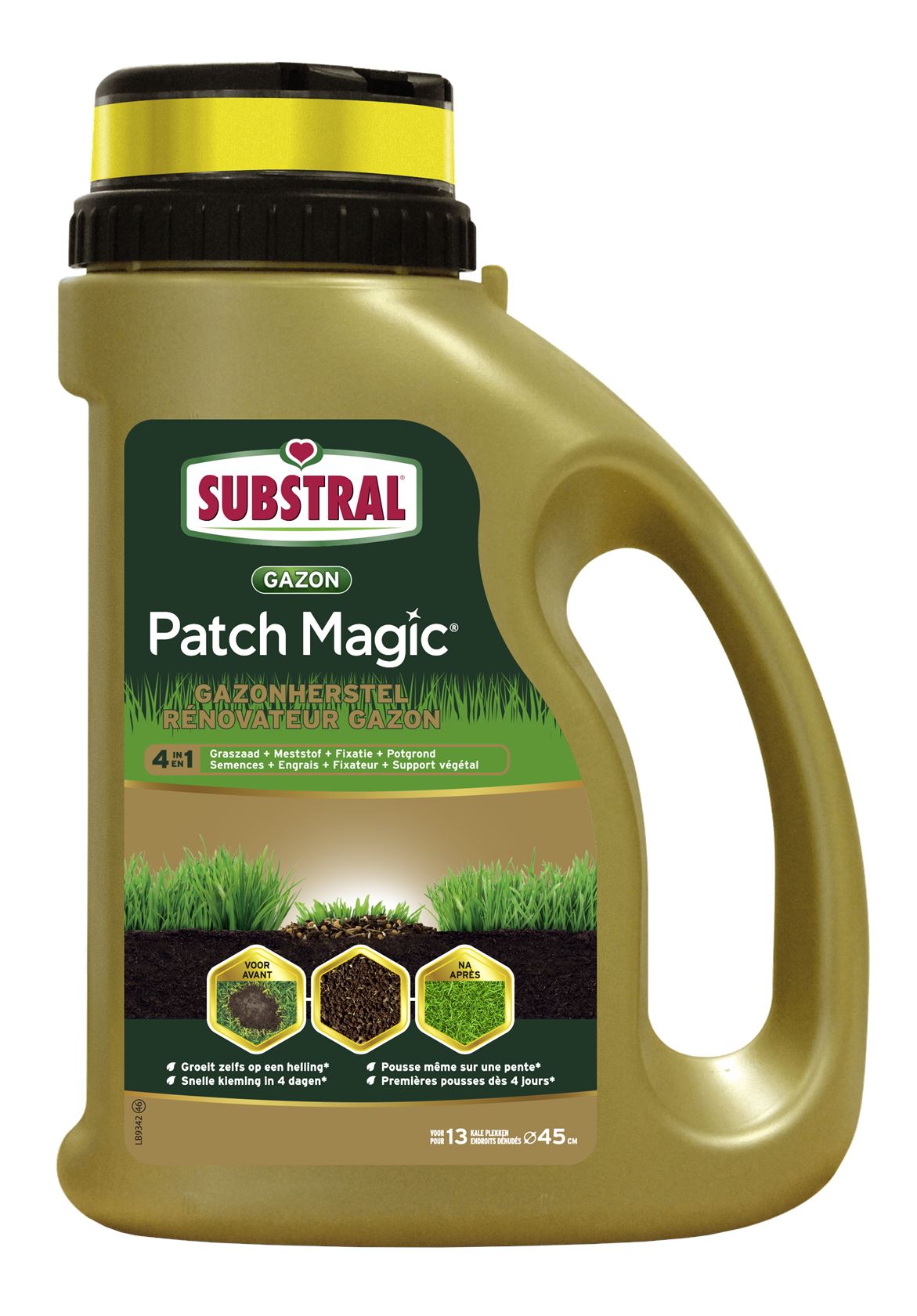 Substral patch magic® gazonherstel 4-in-1 - 1kg