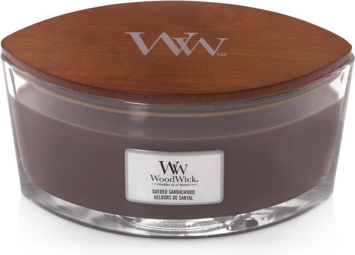 WoodWick Ellipse Candle "Sueded Sandalwoord"